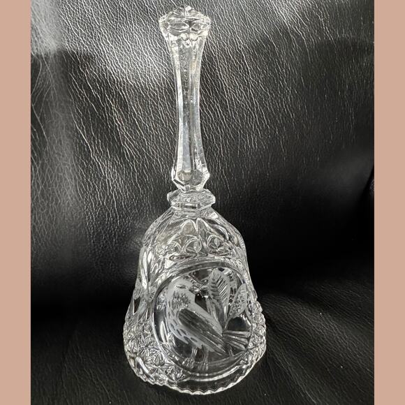 Hofbauer Byrdes Crystal Bell • Bleikristall Cut Glass • West Germany Vintage - Picture 3 of 7